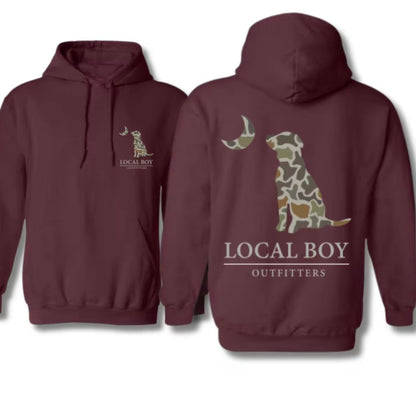 Local Boy Outfitters Camo Dog Hoodie/T-Shirt/Sweatshirt