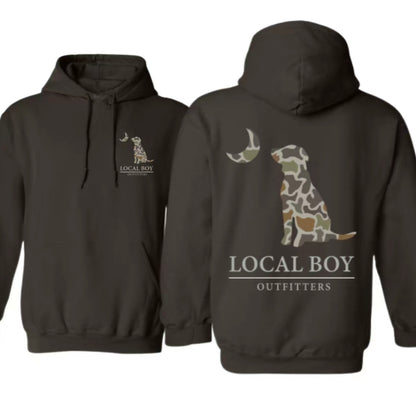 Local Boy Outfitters Camo Dog Hoodie/T-Shirt/Sweatshirt