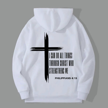 Cross & Letter Print Drop T-Shirt/Sweatshirt/Hoodie