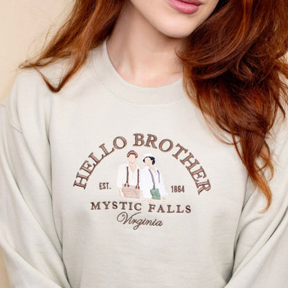 Hello Brother & Always And Forever Embroidered T-shirt/Sweatshirt/Hoodie