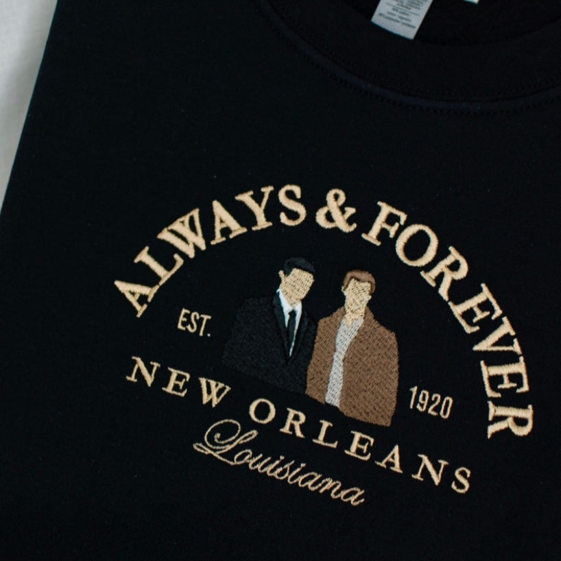 Hello Brother & Always And Forever Embroidered T-shirt/Sweatshirt/Hoodie