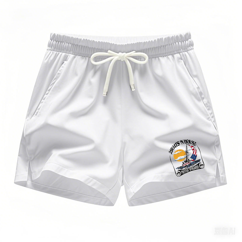 Boats n Hoes Summer Drawstring Waist Shorts